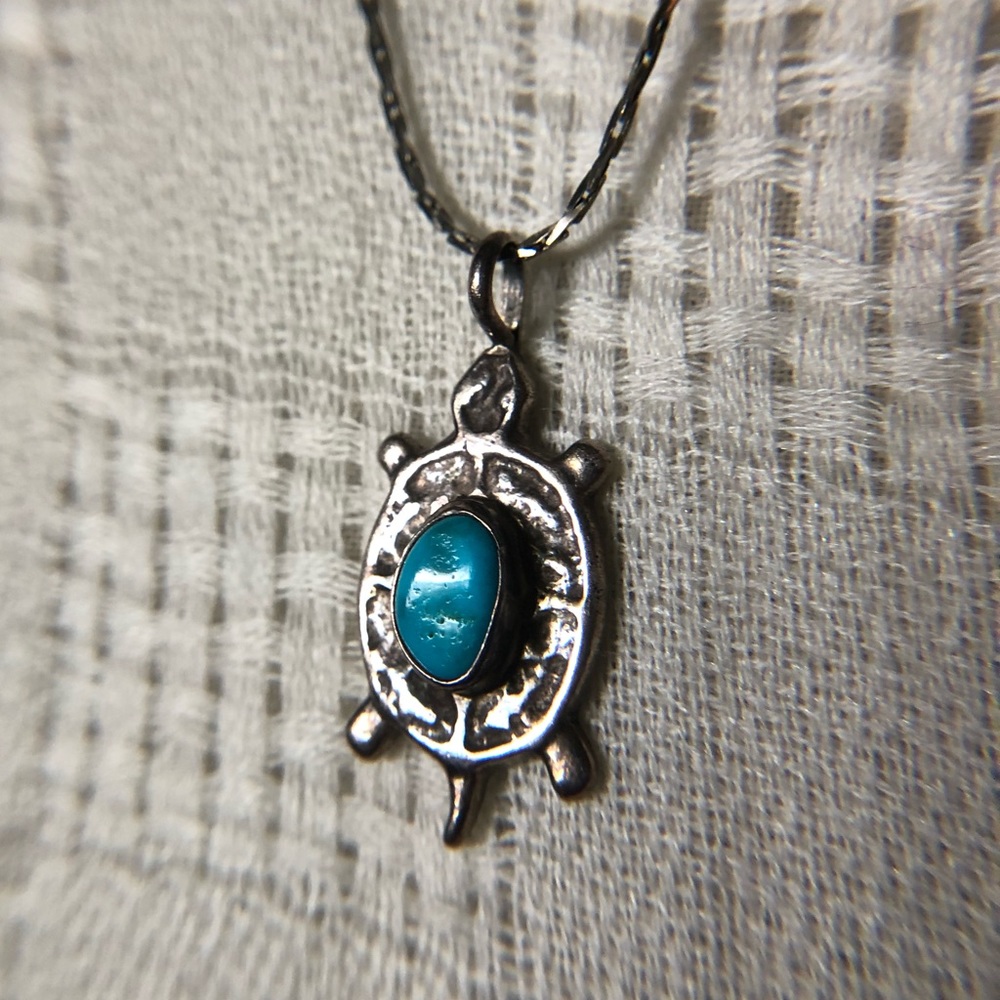 Turquoise Turtle Necklace